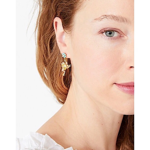 KATE SPADE • Nature Walk Frog Drop Earrings - Picture 2 of 6